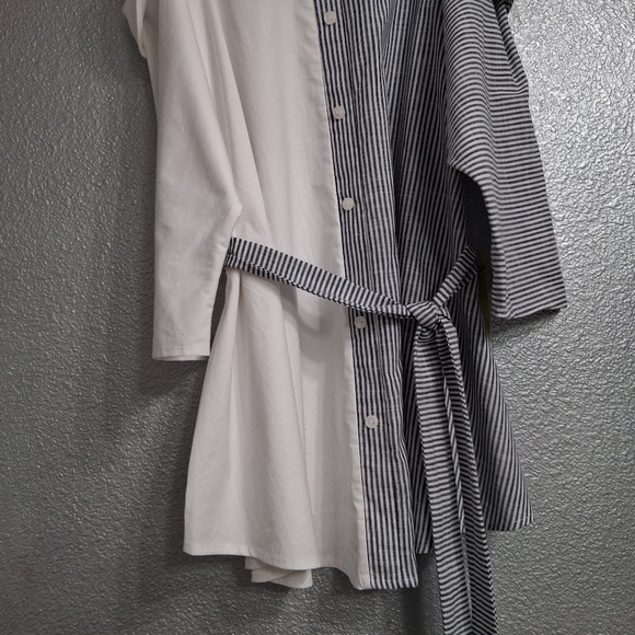 NWT Per Seption Concept Off The Shoulder Belted Blouse - Picture 3 of 9